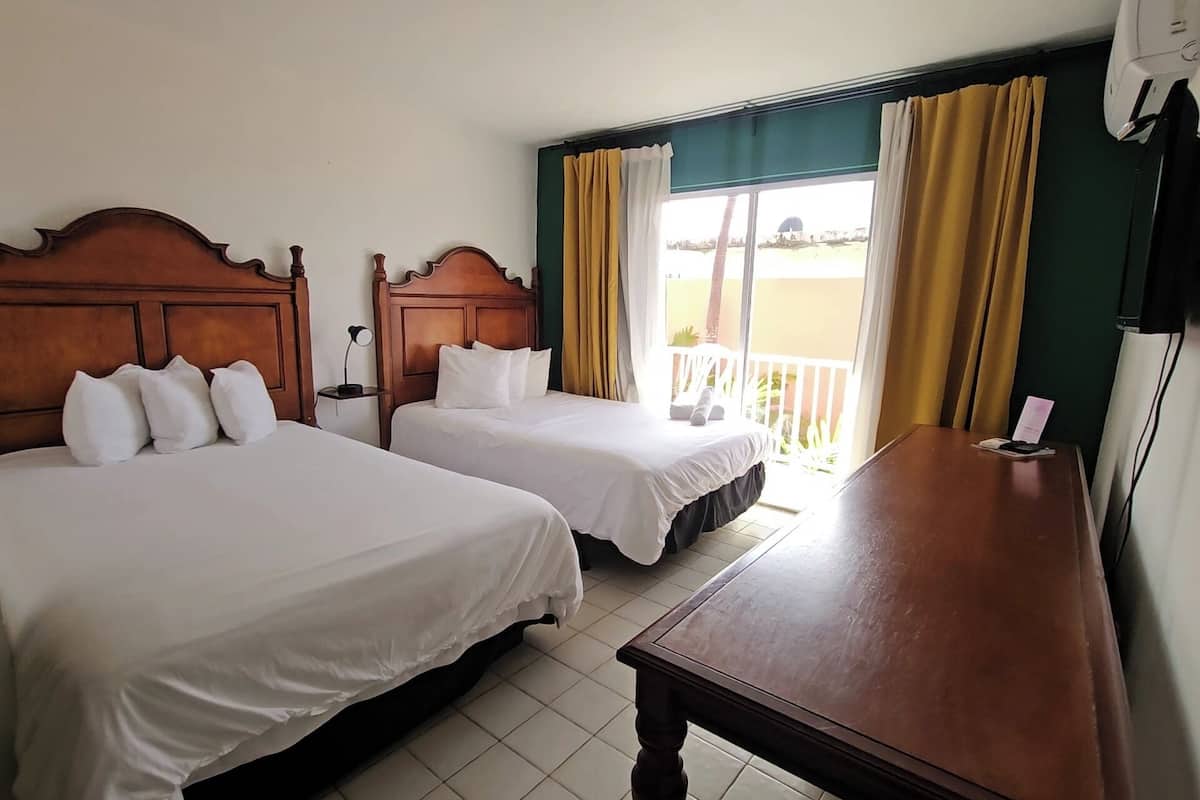 Individually decorated, individually furnished, desk, laptop workspace