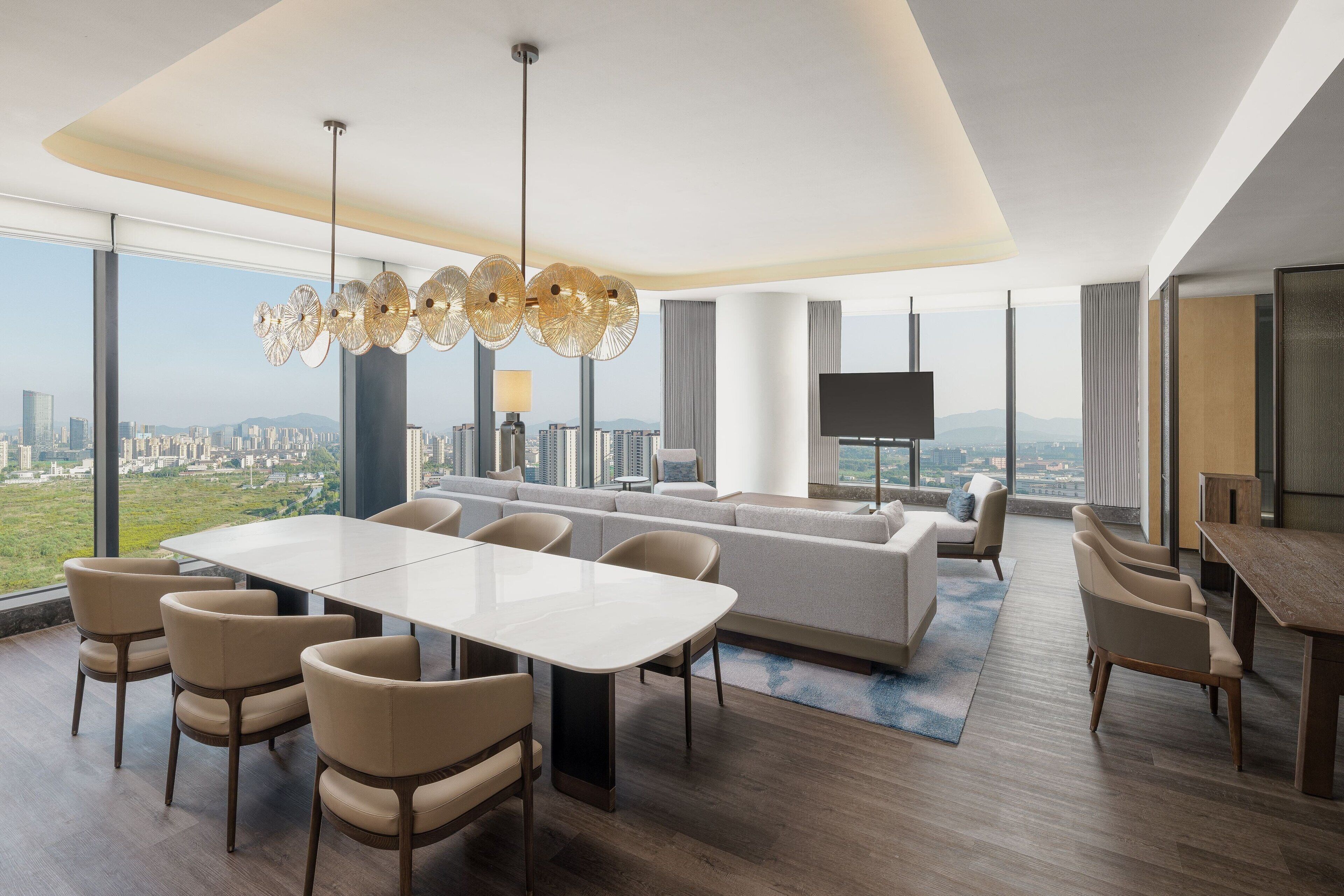 Premium bedding, down comforters, in-room safe, desk