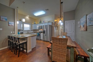 Fridge, microwave, oven, stovetop - Shared Resort-Style Pool, Playground, Patio w/ Bar | Tidal Times by AvantStay (Port Aransas)