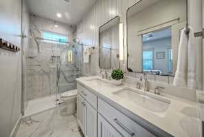 Hair dryer, towels