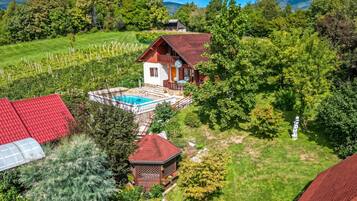 Family House, 3 Bedrooms, Microwave, Mountainside (Pool Chalet Adonis w/ Panoramic Views) | Exterior