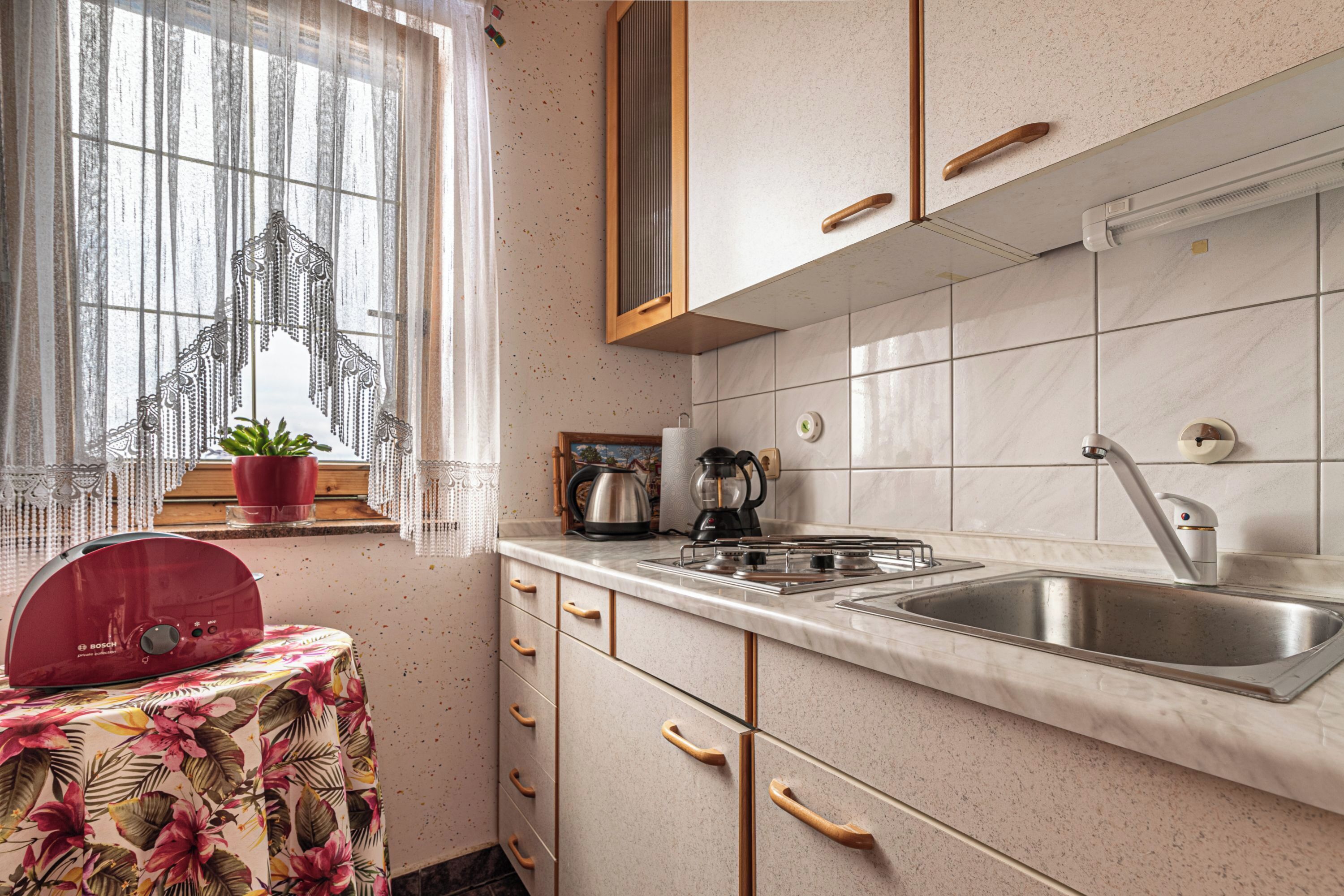 Family House, Multiple Bedrooms, Mountainside (Pool Villa Adonis) | Private kitchen | Fridge, microwave, stovetop, coffee/tea maker