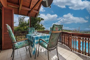 Family House, Multiple Bedrooms, Mountainside (Pool Villa Adonis) | Outdoor dining - Pool Villa Adonis (Semič)