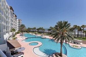 Pool - Beachfront Condo with Lazy River (Galveston)