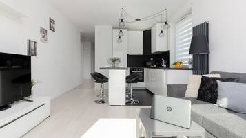 Apartemen, 2 kamar tidur, 2 kamar mandi | 2 kamar tidur dan seprai linen