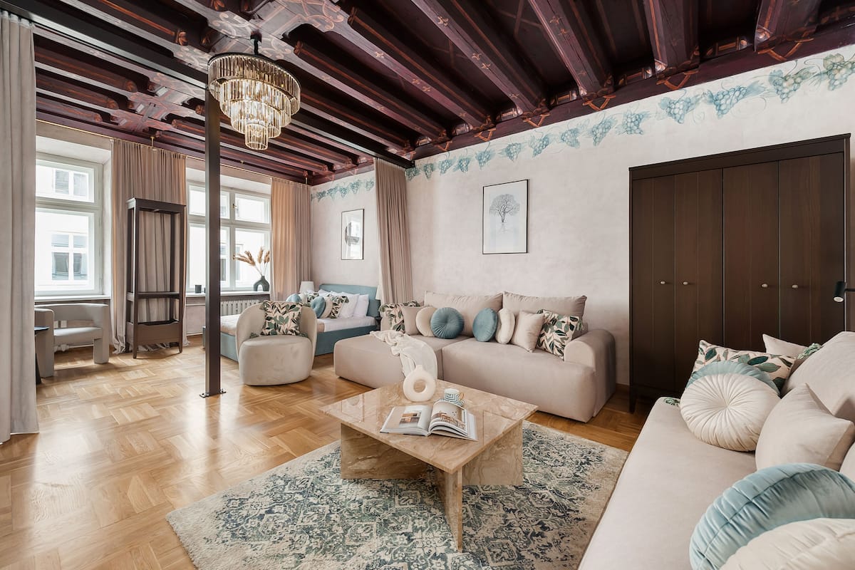 Design Apartment | Living area | 52-inch Smart TV with digital channels