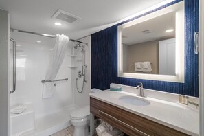 Bathtub, hair dryer