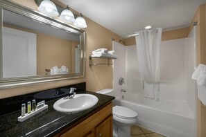 Bathtub, hair dryer