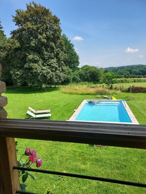 Outdoor pool - La Grange de La Tuilerie, Gîte Tout Confort Avec Piscine, à 7 km d' Uzerche (Condat-sur-Ganaveix)