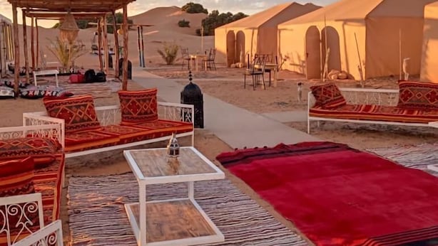 Terrace/patio - Lecherif Desert Luxury Camp (Taouz)