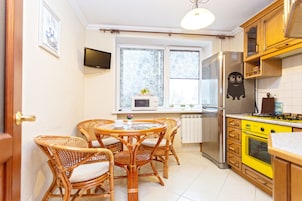 Classic-Apartment | Eigene Küche | Kühlschrank, Mikrowelle, Ofen, Herdplatte