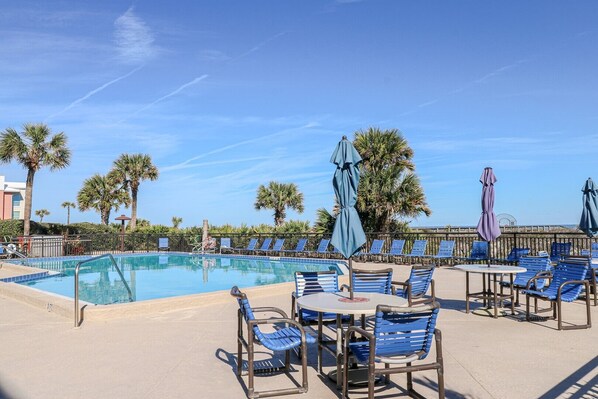 A heated pool