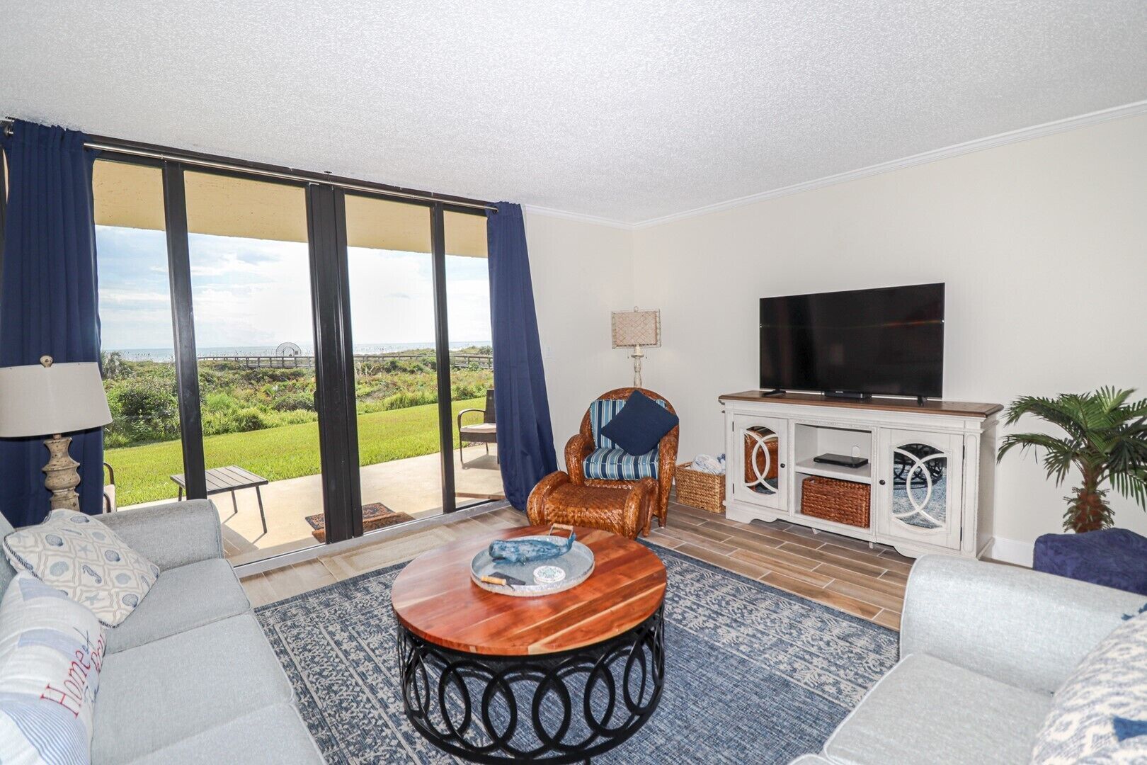 TV, DVD player, books