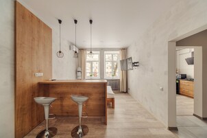 1 bedroom, desk, soundproofing, iron/ironing board