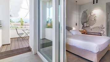 Executive Room with Terrace | Sábanas de algodón egipcio y ropa de cama de alta calidad