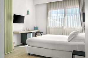 Executive Deluxe Room, Terrace | Bộ trải giường bằng vải cotton Ai Cập, bộ đồ giường cao cấp 