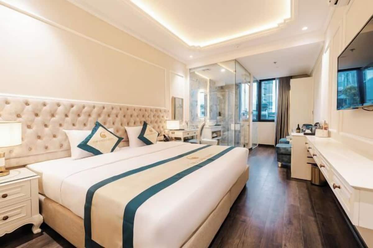 1 slaapkamer, luxe beddengoed, bedden met traagschuimmatras