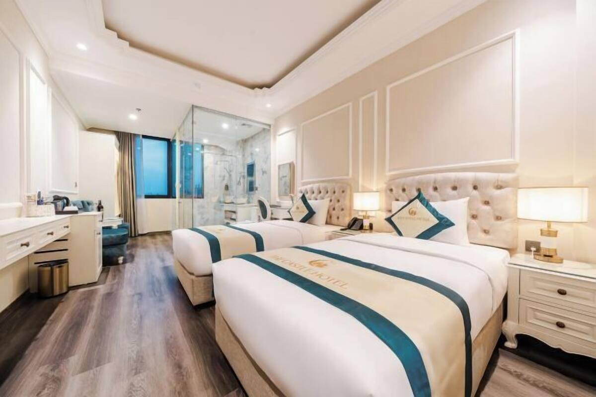1 slaapkamer, luxe beddengoed, bedden met traagschuimmatras