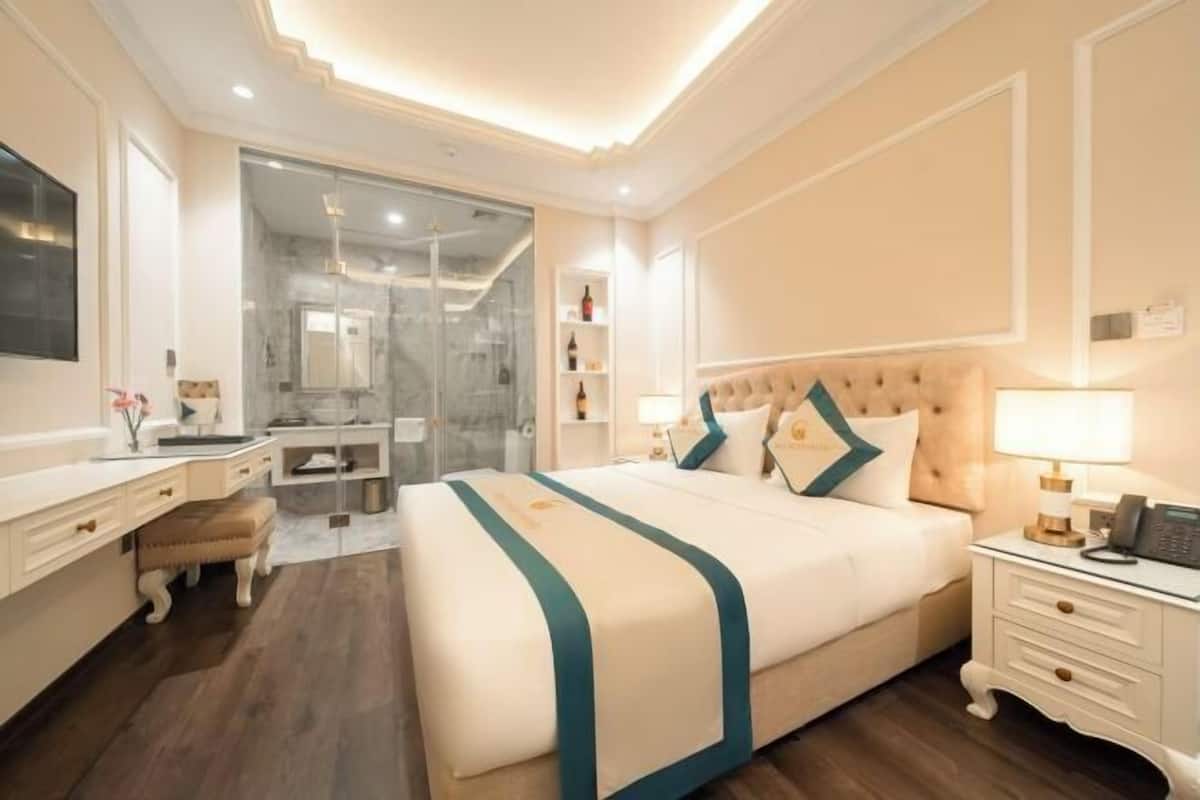 1 slaapkamer, luxe beddengoed, bedden met traagschuimmatras