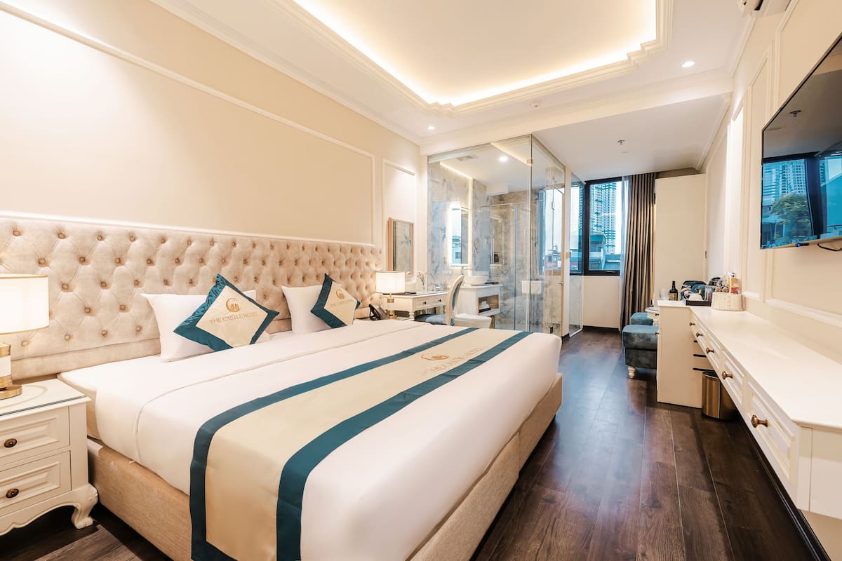 1 habitación y ropa de cama de alta calidad
