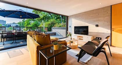 Penthouse w/ Rooftop Swing, City Views & Terrace