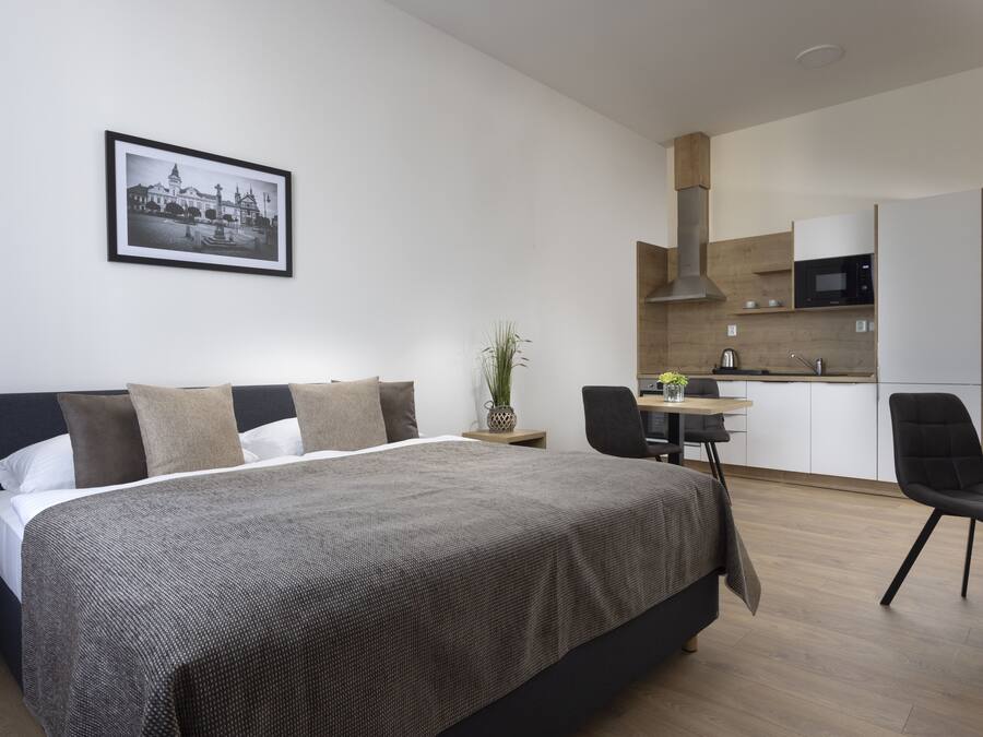 Desk, soundproofing, free WiFi, bed sheets