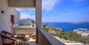 Elegant Suite with Private Heated Pool and Sea View | Terraço/pátio