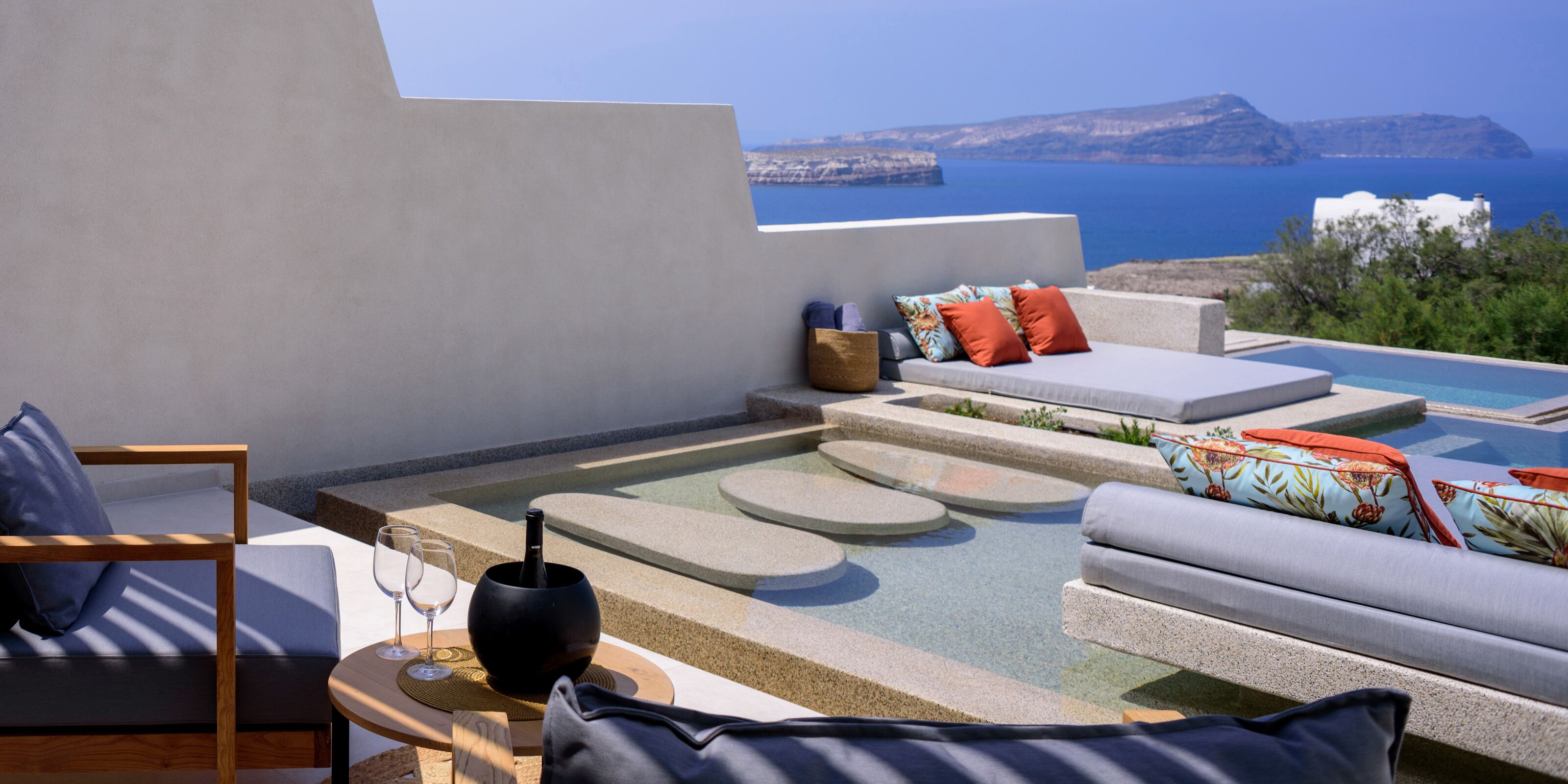 Senior Suite with Private Pool - Hot Tub and Sea View | View from room