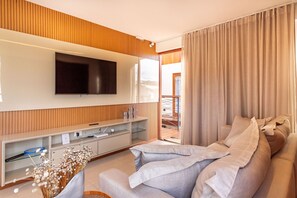Apartment | Living area | 49-inch Smart TV with digital channels