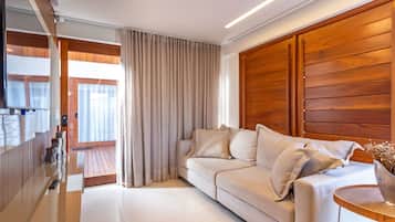 Apartment | Living area | 49-inch Smart TV with digital channels