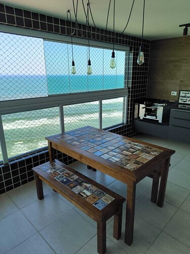 Apartamento pé na Areia em Mongaguá