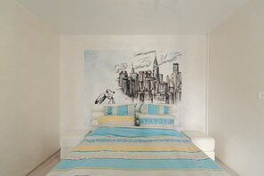 1 habitación, tabla de planchar con plancha y wifi gratis 