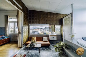 全景雙人房 | 遮光布/窗簾、隔音、熨斗/熨衣板、免費無線上網