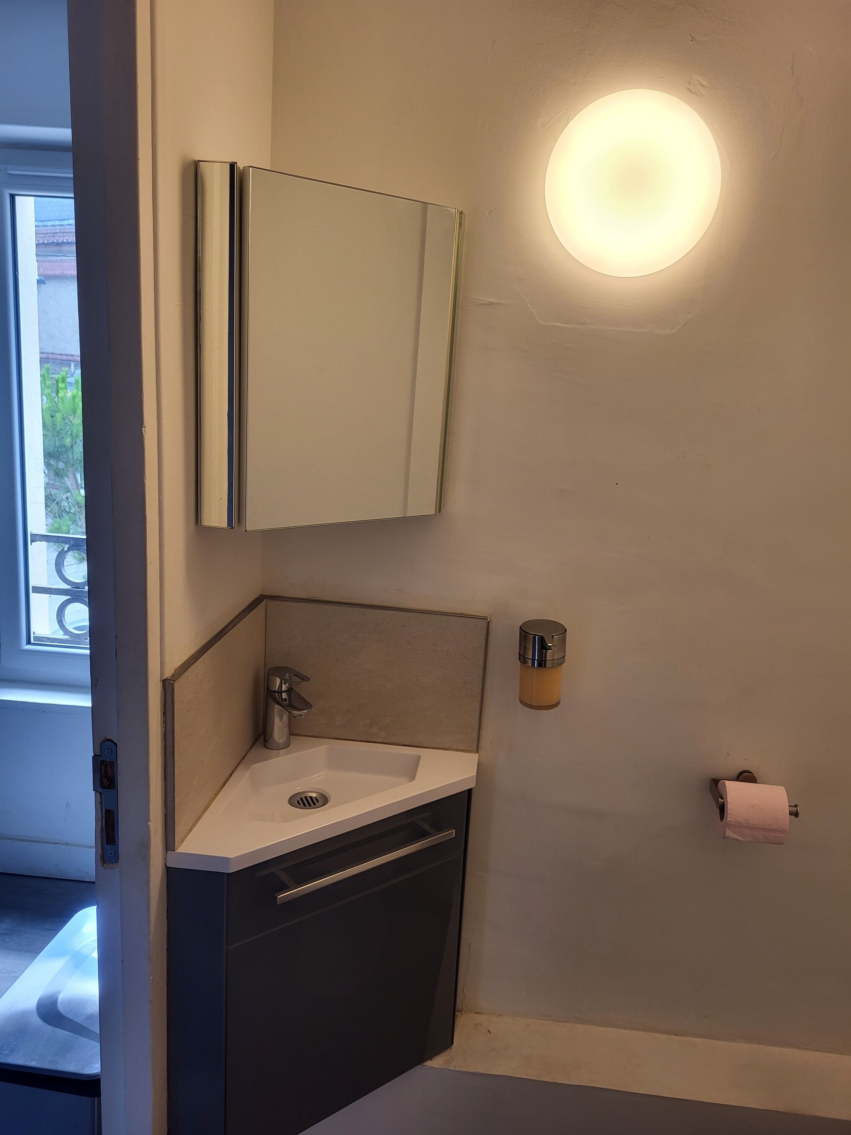 Dusche, Handtücher, Seife, Shampoo