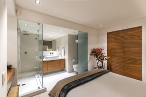 Shower, hair dryer, towels, soap - Clifton YOLO Spaces : Clifton Beachfront Penthouse (Cape Town)