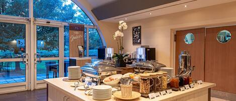 Daily buffet breakfast (EUR 13 per person)