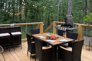 屋外ダイニングエリア