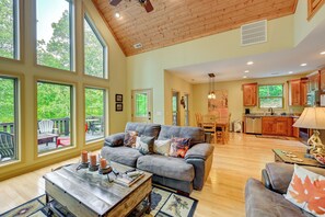 House (2 Bedrooms) | Interior - Bright Bryson City Cabin w/ Fire Pit & Hot Tubs! (Bryson City)