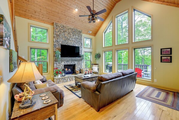 House (2 Bedrooms) | Interior - Bright Bryson City Cabin w/ Fire Pit & Hot Tubs! (Bryson City)