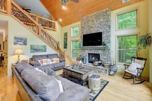 House (2 Bedrooms) | Interior - Bright Bryson City Cabin w/ Fire Pit & Hot Tub! (Bryson City)