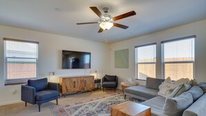 House (4 Bedrooms) | Living area - Riverbank Vacation Rental ~ 10 Mi to Modesto! (Oakdale)