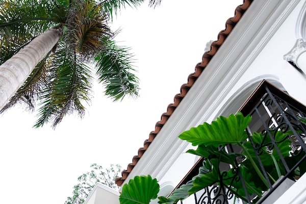 Vista frontal de la propiedad