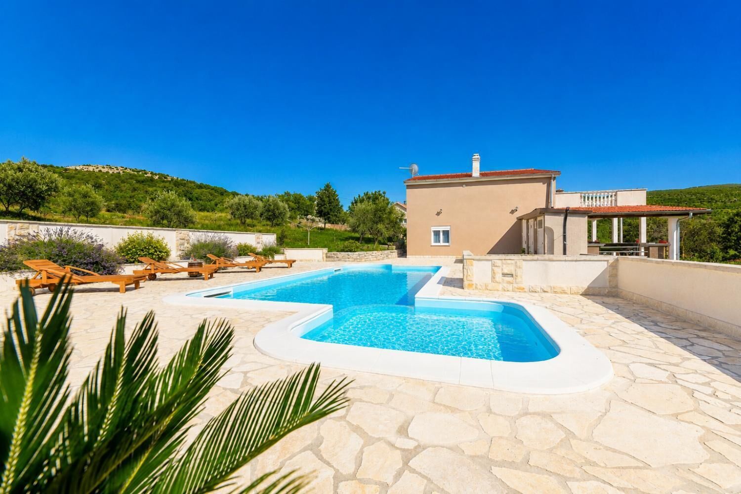 A heated pool