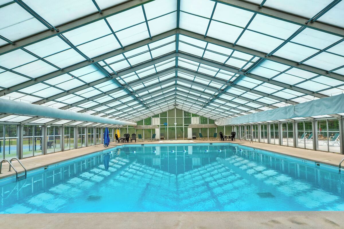 Indoor pool, outdoor pool
