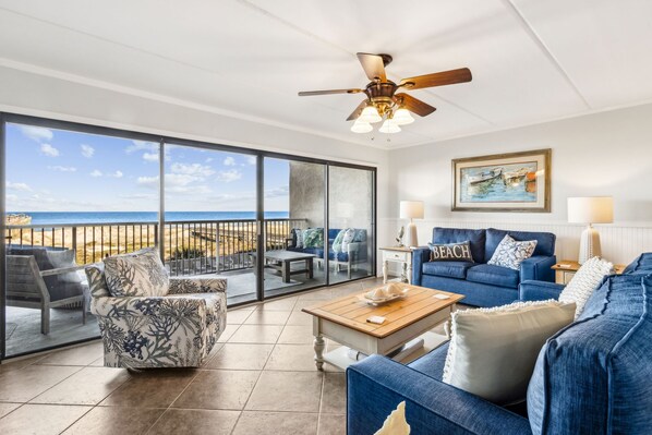 TV - 219 Amelia by the Sea | 3 Bedroom Oceanfront Stunner, Second Floor Oceanfront 3 Bedroom Private Pier (Fernandina Beach)