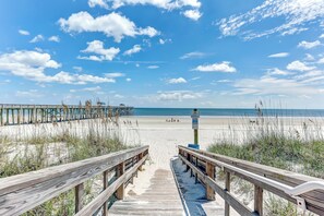 On the beach - 219 Amelia by the Sea | 3 Bedroom Oceanfront Stunner, Second Floor Oceanfront 3 Bedroom Private Pier (Fernandina Beach)