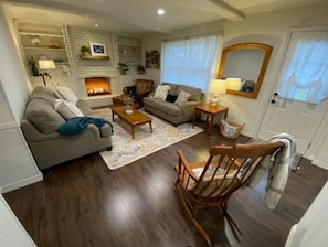 TV connectée, cheminée