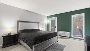 1 slaapkamer, een strijkplank/strijkijzer, wifi, beddengoed