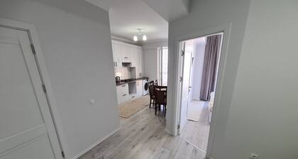 Schöne Wohnung mit schöner Aussicht auf die Stadt