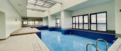 Indoor pool, outdoor pool